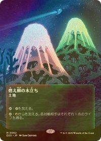 [FOIL] 燃え柳の木立ち/Grove of the Burnwillows No.062 (全面アート版) 《特価品》 【日本語版】 [EOS-土地MR]