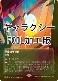 [FOIL] 墨蛾の生息地/Inkmoth Nexus No.155 (全面アート版・ギャラクシー・フォイル仕様) 【日本語版】 [EOS-土地MR]