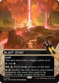 爆発域/Blast Zone No.002 (全面アート版) 【英語版】 [EOS-土地R]