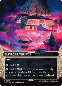 エルドラージの寺院/Eldrazi Temple No.014 (全面アート版) 【英語版】 [EOS-土地R]