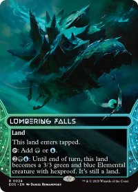 伐採地の滝/Lumbering Falls No.024 (全面アート版) 【英語版】 [EOS-土地R]