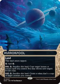 鏡の池/Mirrorpool No.027 (全面アート版) 【英語版】 [EOS-土地MR]