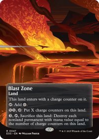 爆発域/Blast Zone No.047 (全面アート版) 【英語版】 [EOS-土地R]