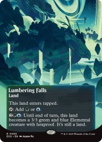 伐採地の滝/Lumbering Falls No.069 (全面アート版) 【英語版】 [EOS-土地R]