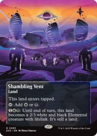 乱脈な気孔/Shambling Vent No.083 (全面アート版) 【英語版】 [EOS-土地R]