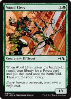 画像1: ウッド・エルフ/Wood Elves 【英語版】 [EVG-緑C]