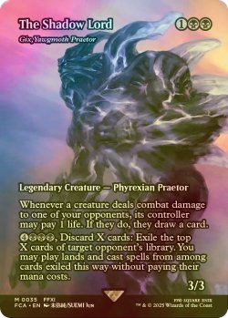 画像1: [FOIL] 闇の王/The Shadow Lord (全面アート版) 【英語版】 [FCA-黒MR]