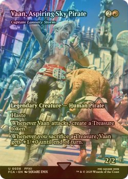 画像1: [FOIL] 空賊を夢みるヴァン/Vaan, Aspiring Sky pirate (全面アート版) 【英語版】 [FCA-赤U]