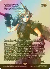 [FOIL] クラウド・ストライフ/Cloud Strife (全面アート版) 【英語版】 [FCA-赤MR]