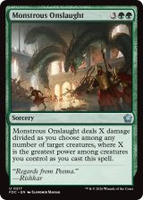 巨怪の猛攻/Monstrous Onslaught 【英語版】 [FDC-緑U]