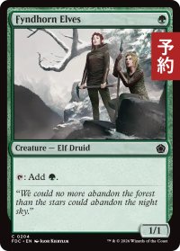 フィンドホーンのエルフ/Fyndhorn Elves 【英語版】 [FDC-緑C] (予約I)
