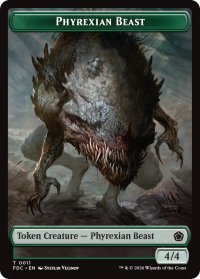 ファイレクシアン・ビースト/PHYREXIAN BEAST & ビースト/BEAST 【英語版】 [FDC-トークン]