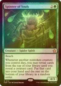 [FOIL] 魂を紡ぐもの/Spinner of Souls 【英語版】 [FDN-緑R]