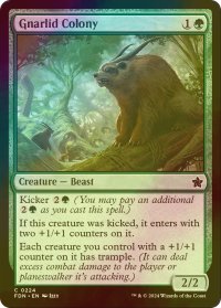 [FOIL] ナーリッドの群棲/Gnarlid Colony 【英語版】 [FDN-緑C]