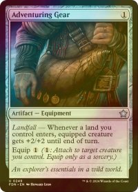 [FOIL] 冒険者の装具/Adventuring Gear 【英語版】 [FDN-灰U]
