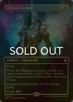 画像1: [FOIL] 天界の鎧/Celestial Armor (全面アート版) 【英語版】 [FDN-白R]