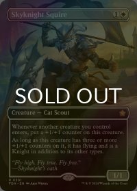 [FOIL] 空騎士の従者/Skyknight Squire (全面アート版) 【英語版】 [FDN-白R]
