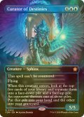 [FOIL] 運命の管理者/Curator of Destinies (全面アート版) 【英語版】 [FDN-青R]