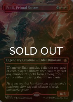 画像1: [FOIL] 原初の嵐、エターリ/Etali, Primal Storm (全面アート版) 【英語版】 [FDN-赤R]