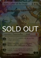 [FOIL] 群れの統率者アジャニ/Ajani, Caller of the Pride (全面アート版) 【英語版】 [FDN-白MR]