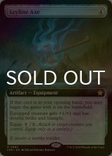 [FOIL] 力線の斧/Leyline Axe (拡張アート版) 【英語版】 [FDN-灰R]