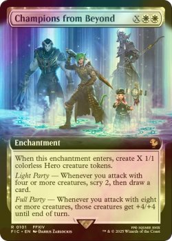 画像1: [FOIL] 稀なるつわもの/Champions from Beyond (拡張アート版) 【英語版】 [FIC-白R]