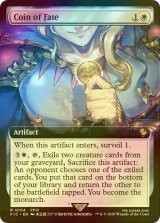 [FOIL] 運命のコイン/Coin of Fate (拡張アート版) 【英語版】 [FIC-白R]
