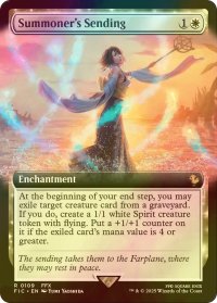 [FOIL] 召喚士の異界送り/Summoner's Sending (拡張アート版) 【英語版】 [FIC-白R]