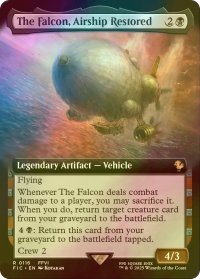 [FOIL] よみがえる翼、ファルコン号/The Falcon, Airship Restored (拡張アート版) 【英語版】 [FIC-黒R]