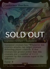 [FOIL] 手裏剣、不倶戴天/Conformer Shuriken (拡張アート版) 【英語版】 [FIC-灰R]