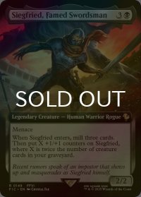 [FOIL] 名高き剣士、ジークフリード/Siegfried, Famed Swordsman (拡張アート版) 【英語版】 [FIC-黒R]