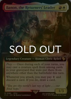 画像1: [FOIL] リターナーのリーダー、バナン/Banon, the Returners' Leader (拡張アート版) 【英語版】 [FIC-金R]