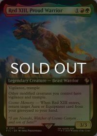 [FOIL] 誇り高き戦士、レッドXIII/Red XIII, Proud Warrior (拡張アート版) 【英語版】 [FIC-金R]