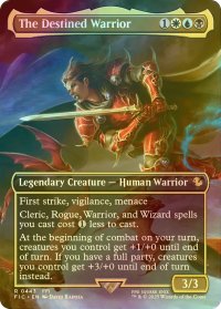 [FOIL] 伝承に記されし戦士/The Destined Warrior (全面アート版) 【英語版】 [FIC-金R]
