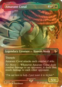 [FOIL] 裏稼業の男、サラマンダー/Amarant Coral (全面アート版) 【英語版】 [FIC-金R]