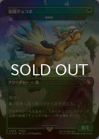 [FOIL] 楽園チョコボ/Paradise Chocobo (全面アート版) 【日本語版】 [FIC-緑R]