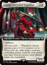 武伝のガード、アーロン/Auron, Venerated Guardian (拡張アート版) 【英語版】 [FIC-白R]