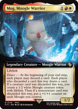 画像1: モーグリ族の戦士、モグ/Mog, Moogle Warrior (拡張アート版) 【英語版】 [FIC-金R]
