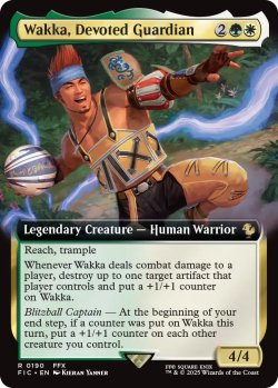 画像1: 敬虔なガード、ワッカ/Wakka, Devoted Guardian (拡張アート版) 【英語版】 [FIC-金R]