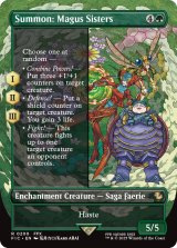 召喚：メーガス三姉妹/Summon: Magus Sisters (全面アート版) 【英語版】 [FIC-緑R]