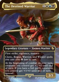 伝承に記されし戦士/The Destined Warrior (全面アート版) 【英語版】 [FIC-金R]