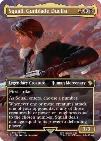 ガンブレードの決闘者、スコール/Squall, Gunblade Duelist (全面アート版) 【英語版】 [FIC-金R]