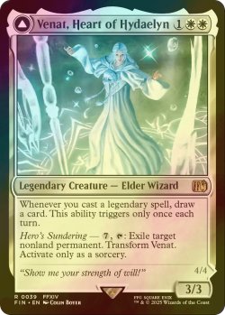 画像1: [FOIL] 星の意思、ヴェーネス/Venat, Heart of Hydaelyn 【英語版】 [FIN-白R]