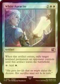 [FOIL] 白聖石/White Auracite 【英語版】 [FIN-白C]