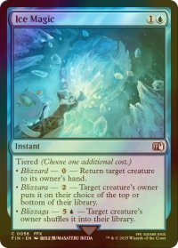 [FOIL] 氷魔法/Ice Magic 【英語版】 [FIN-青C]