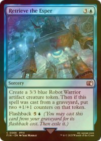[FOIL] 幻獣を奪取せよ/Retrieve the Esper 【英語版】 [FIN-青C]