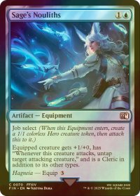 [FOIL] 「賢者」の賢具/Sage's Nouliths 【英語版】 [FIN-青C]