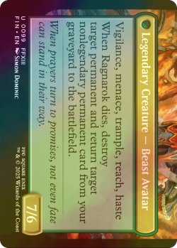 画像2: [FOIL] 恐れなきルシ、ファング/Fang, Fearless l'Cie 【英語版】 [FIN-黒U]