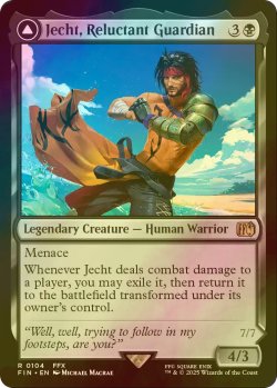 画像1: [FOIL] 幻のガード、ジェクト/Jecht, Reluctant Guardian 【英語版】 [FIN-黒R]