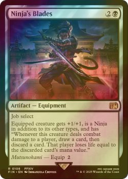 画像1: [FOIL] 「忍者」の双剣/Ninja's Blades 【英語版】 [FIN-黒R]